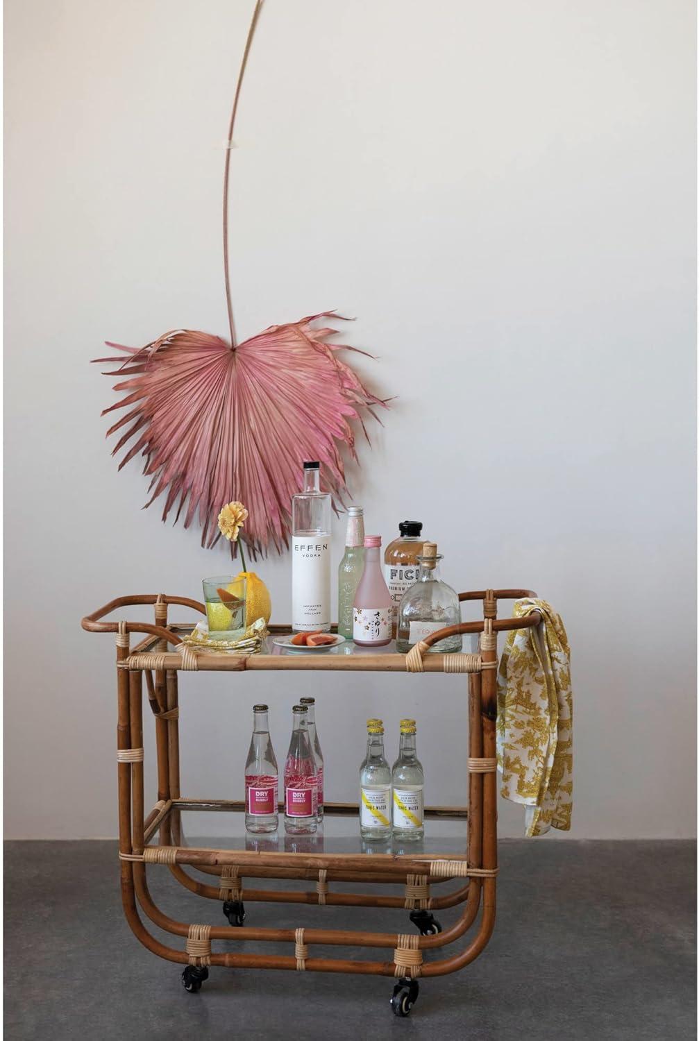 Creative Co-Op Cotton Printed Pattern, 2 Colors, 2 Styles Tea Towels, 28" L x 18" W x 0" H, Multicolor