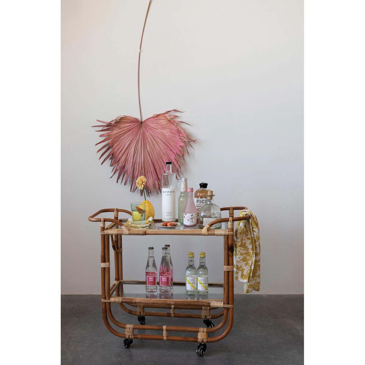 Creative Co-Op Cotton Printed Pattern, 2 Colors, 2 Styles Tea Towels, 28" L x 18" W x 0" H, Multicolor