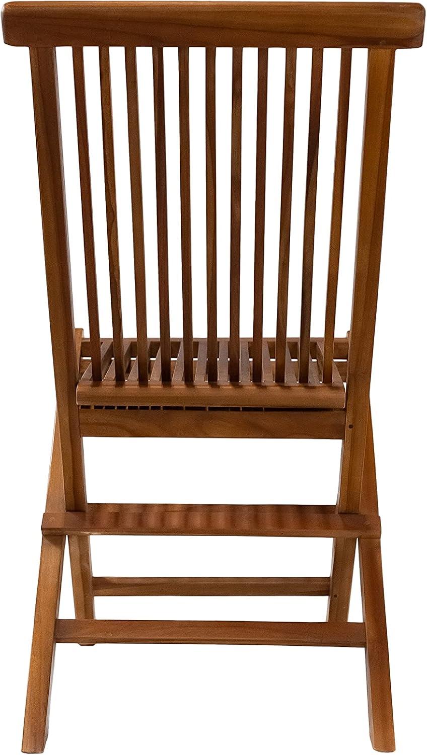 Nordic Teak Natural Outdoor Patio Folding Chair