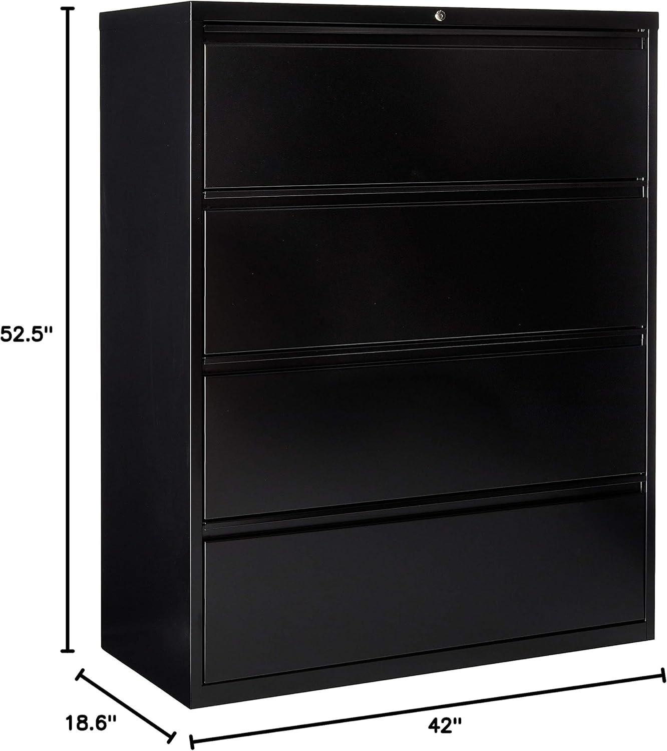 Fortress 42'' Wide 4 -Drawer Steel File Cabinet