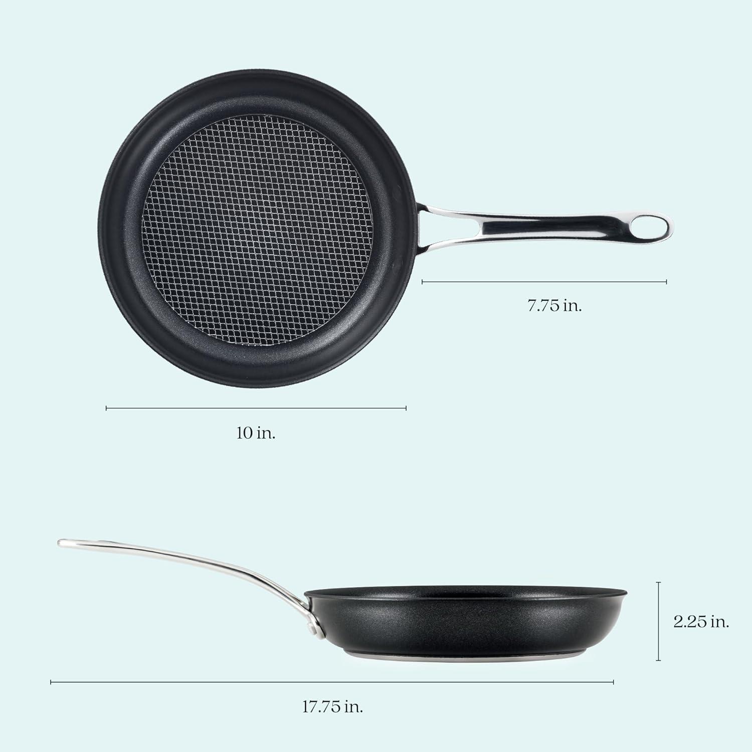 Anolon X 10" Hybrid Nonstick Induction Frying Pan Charcoal Gray