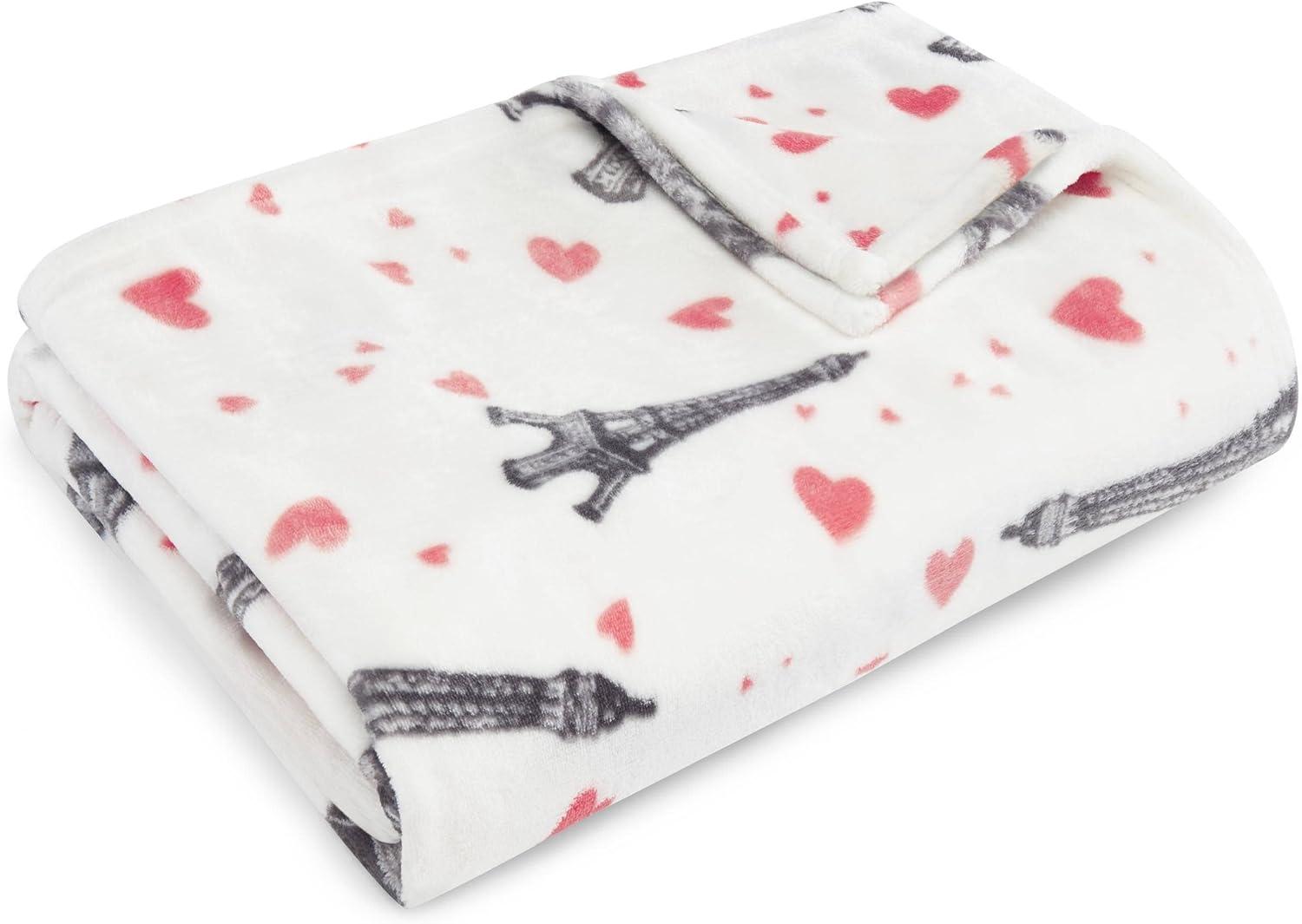 Betsey Johnson Printed Ultra Soft Plush Fleece Blankets