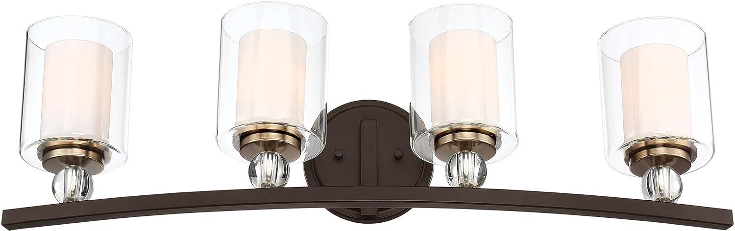 Minka Lavery Minka-Lavery Studio 5 33" Wide 4-Light Painted Bronze Bath Light Bar