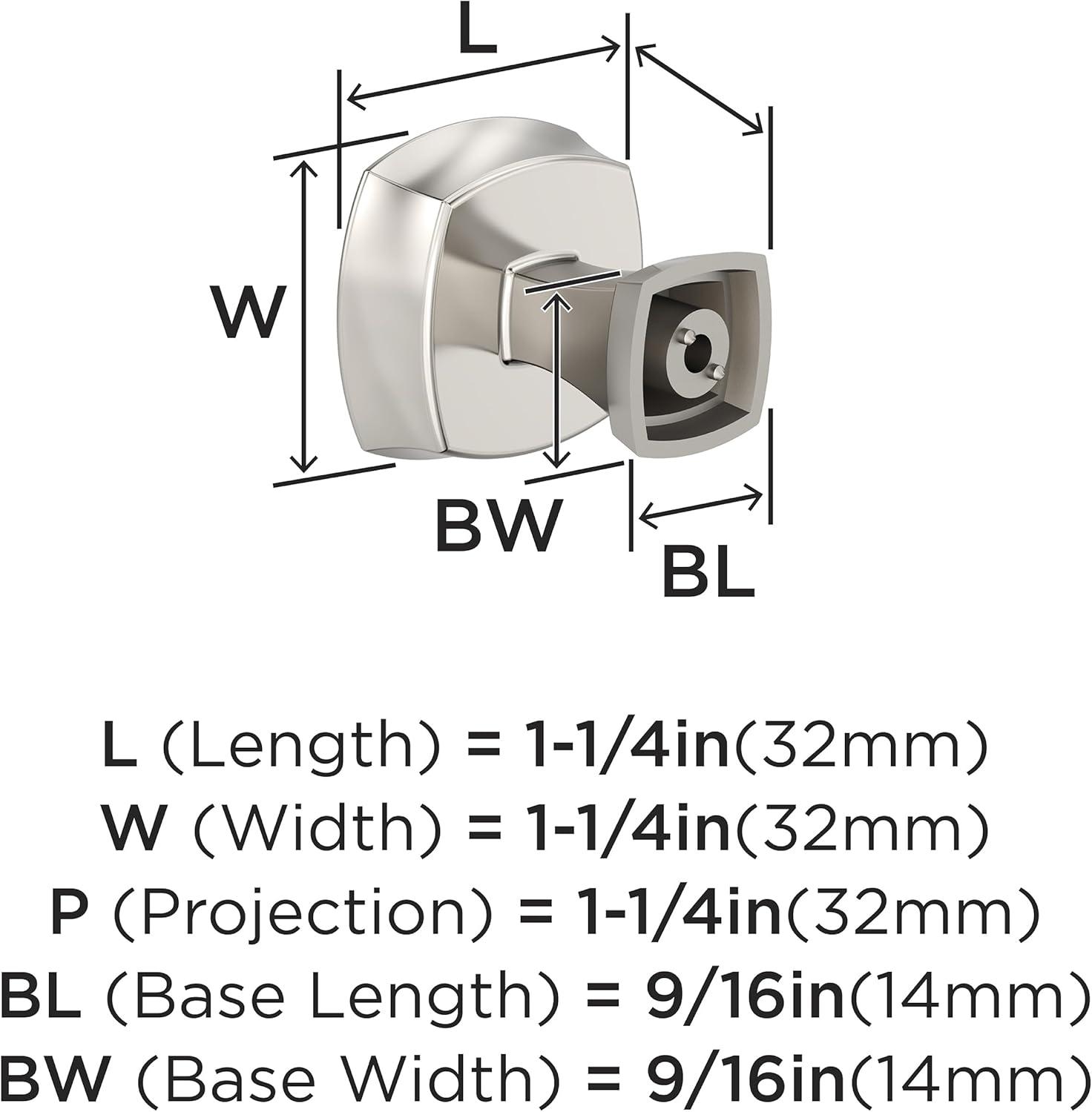 Amerock Stature Cabinet or Furniture Knob, 1-1/4 inch (32mm) Diameter