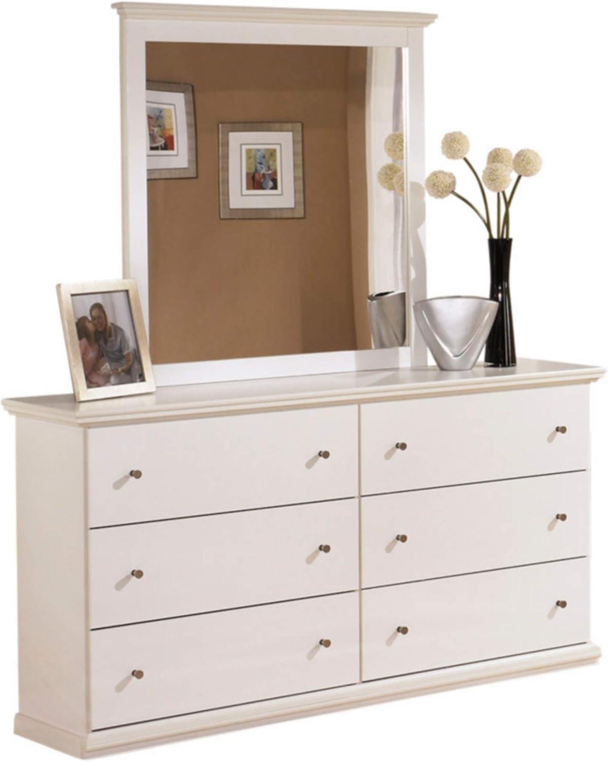 Ashley Furniture Bostwick Shoals 6 Drawer Wood Double Dresser in White