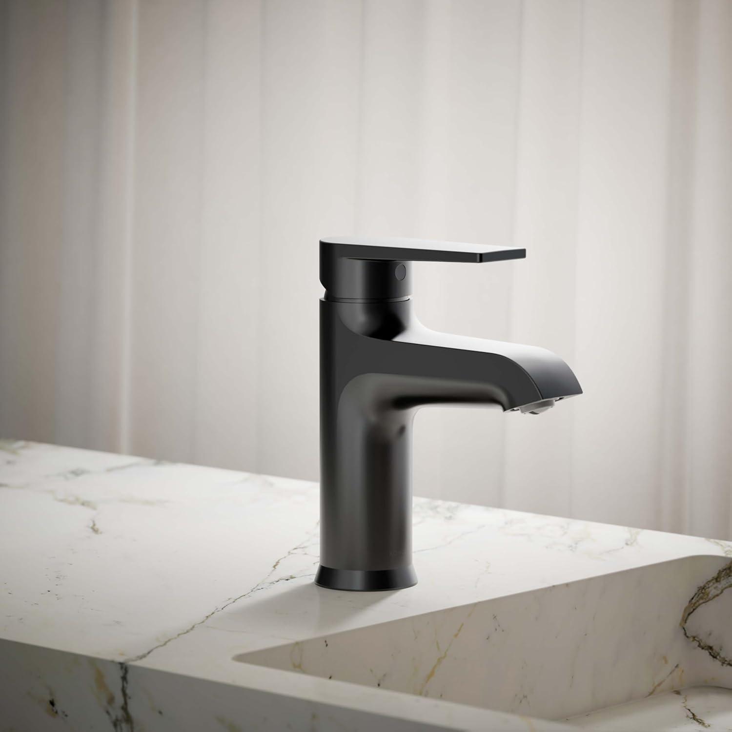 Kohler Hint Single-Handle Bathroom Faucet with Pop-Up Drain Assembly, One Hole Bathroom Sink Faucet, 1.2 gpm