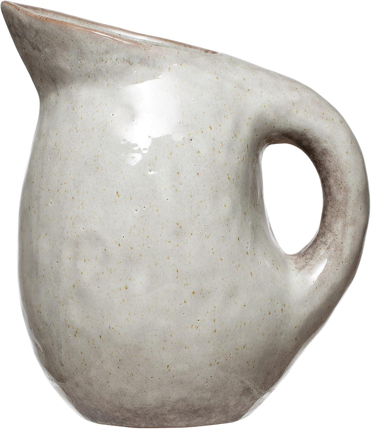 Bloomingville Neutral Reactive Glaze Stoneware Pitcher