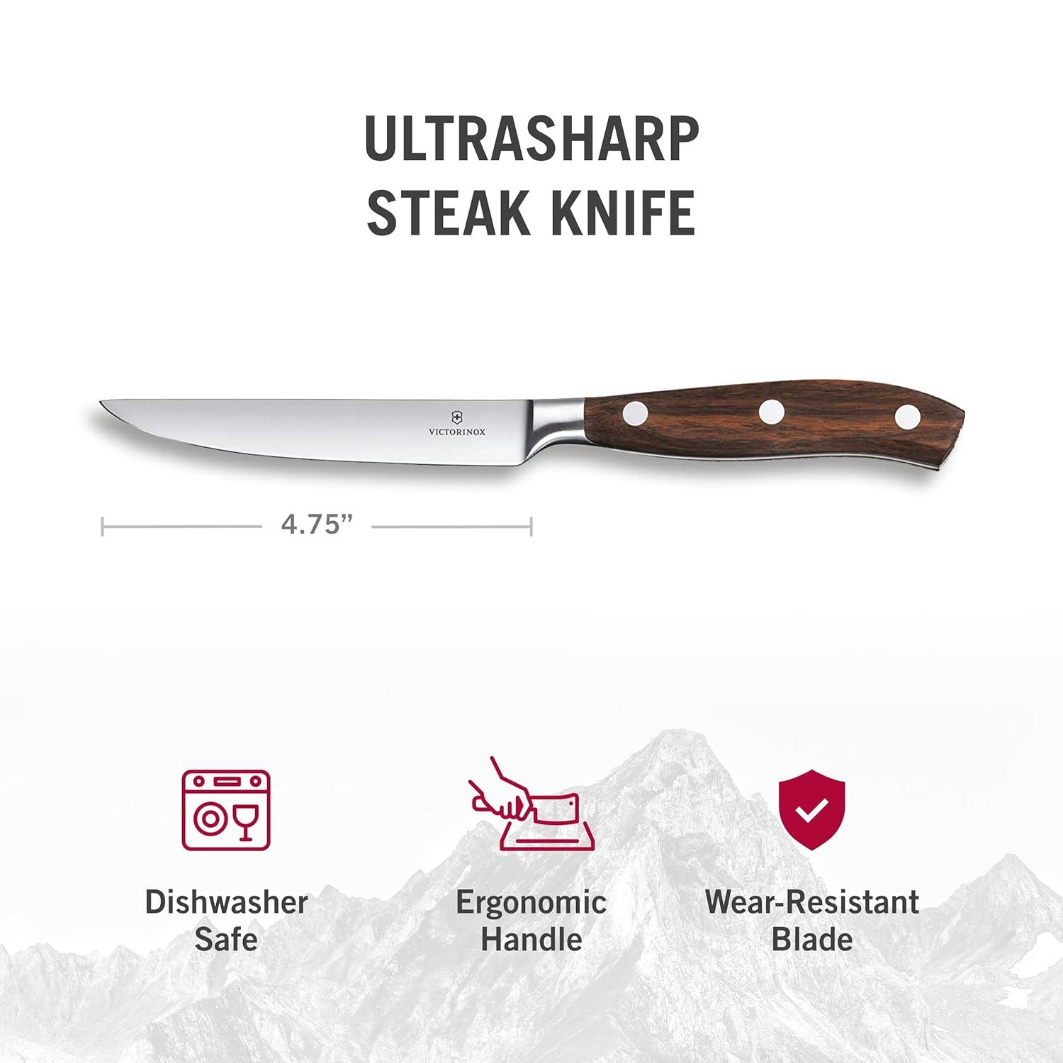 Victorinox Grand Maitre Wood 4 Piece Steak Knife Set