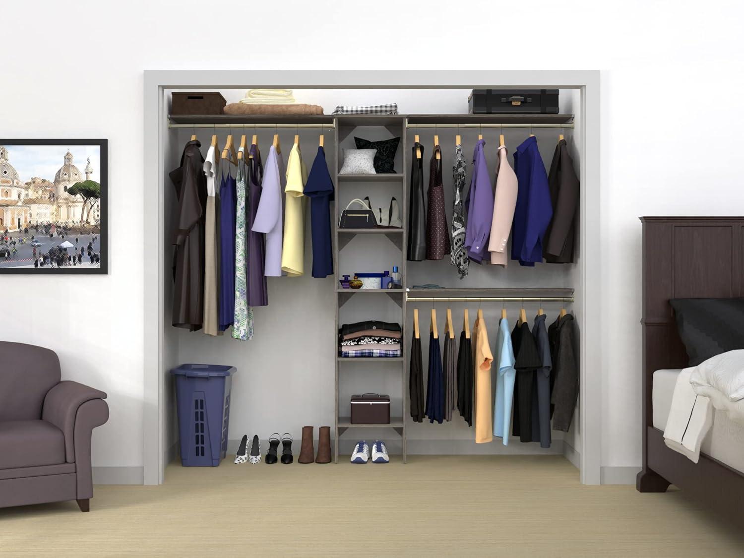 SuiteSymphony 77" to 113" Closet System Starter Kit