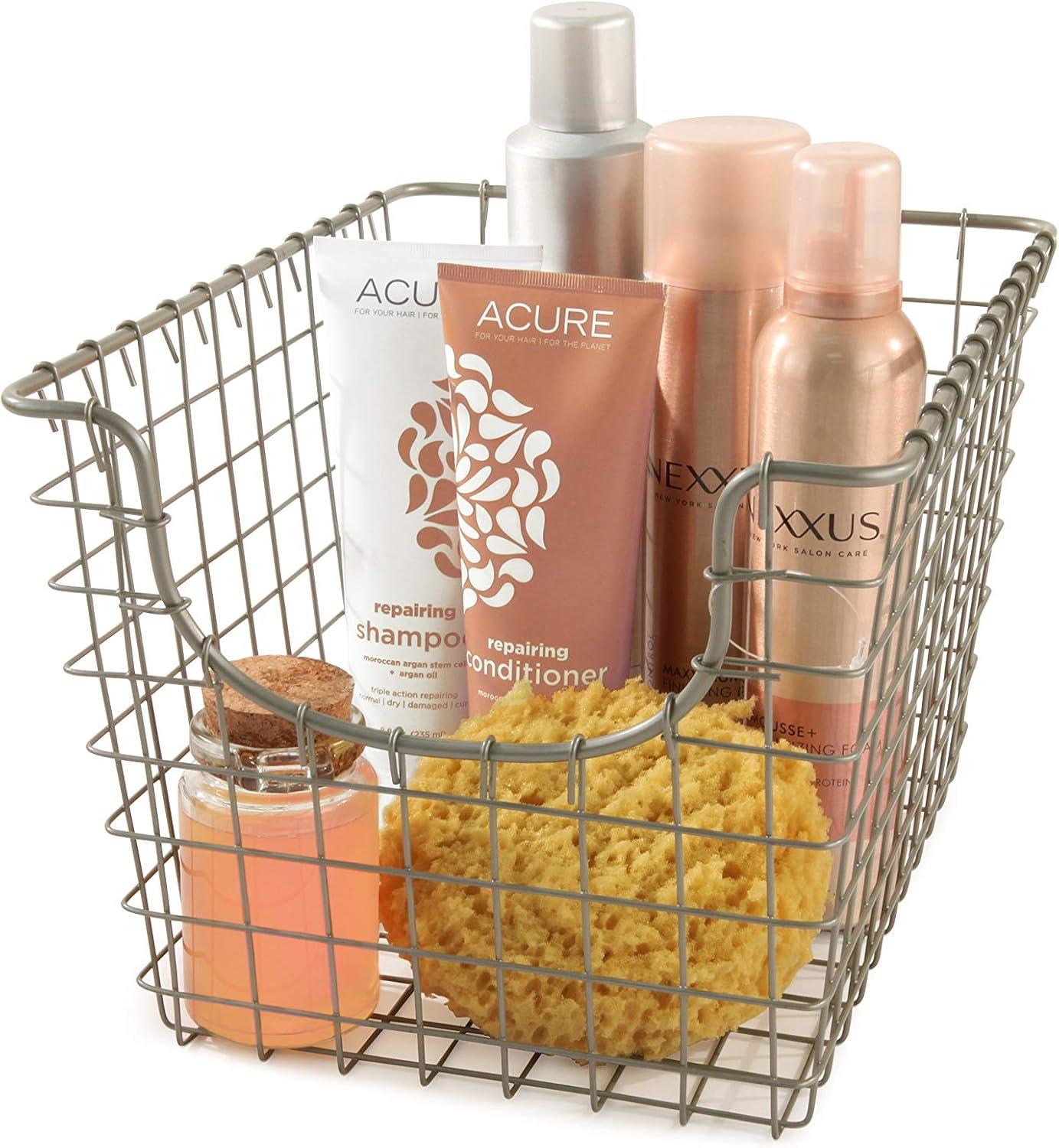 Spectrum Diversified Scoop Small Basket Silver Rose Gold