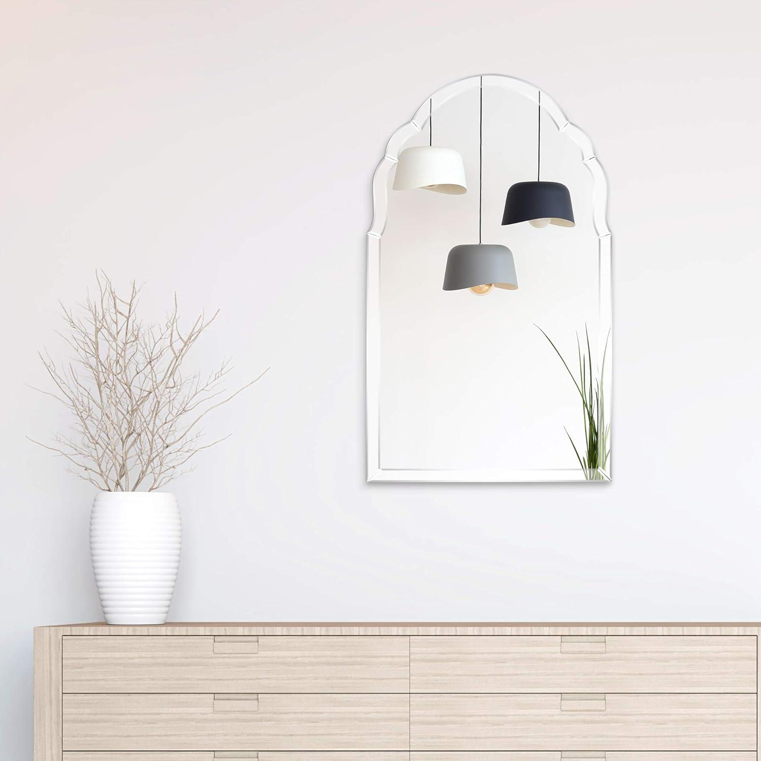 Contemporary Clear Beveled 24" x 40" Wall Mirror