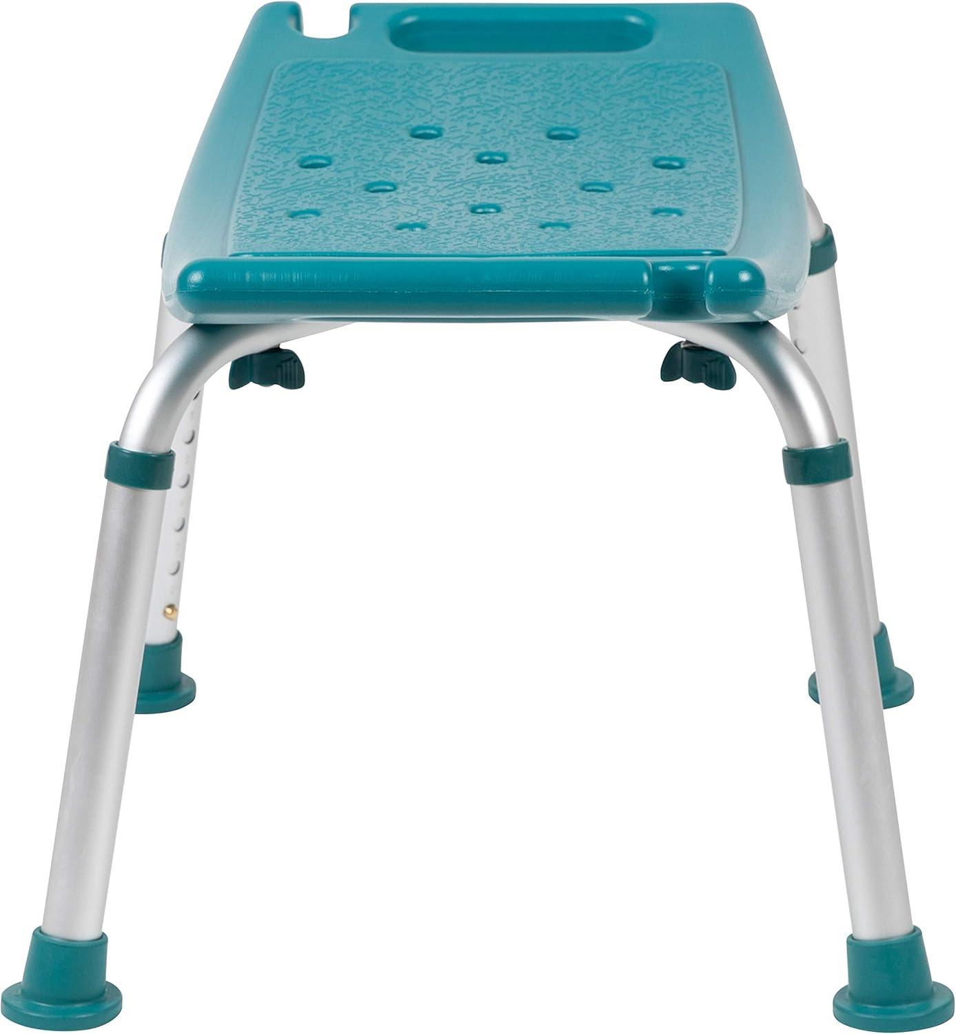 Hemsworth Tool-Free 300 Lb. Capacity, Adjustable Bath & Shower Chair w/ Non-slip Feet