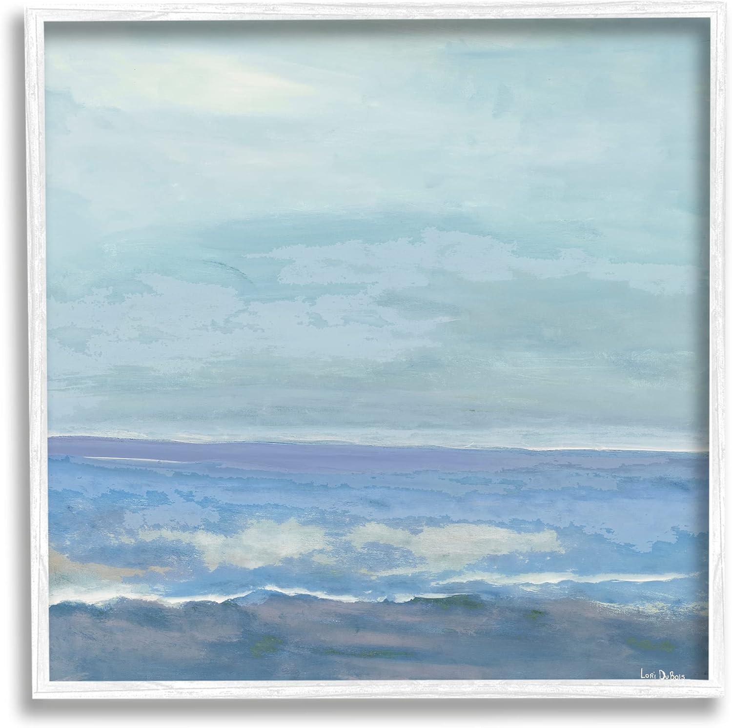 " Ocean Water Landscape Abstraction Blue Layered Waves " by Lori Dubois