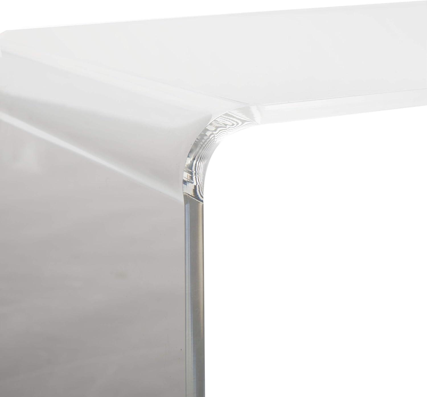 Addis 35'' Clear Acrylic Rectangular Coffee Table