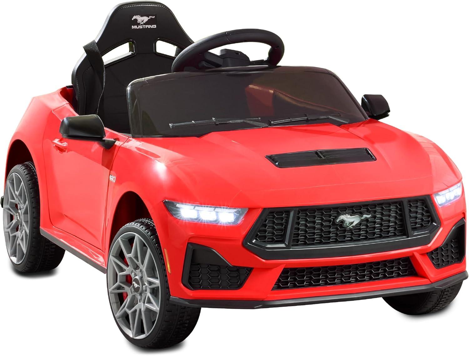 Best Choice Products Kids 12V Electric Ride-On Car Officially Licensed Ford Mustang w/ Remote, LED Lights