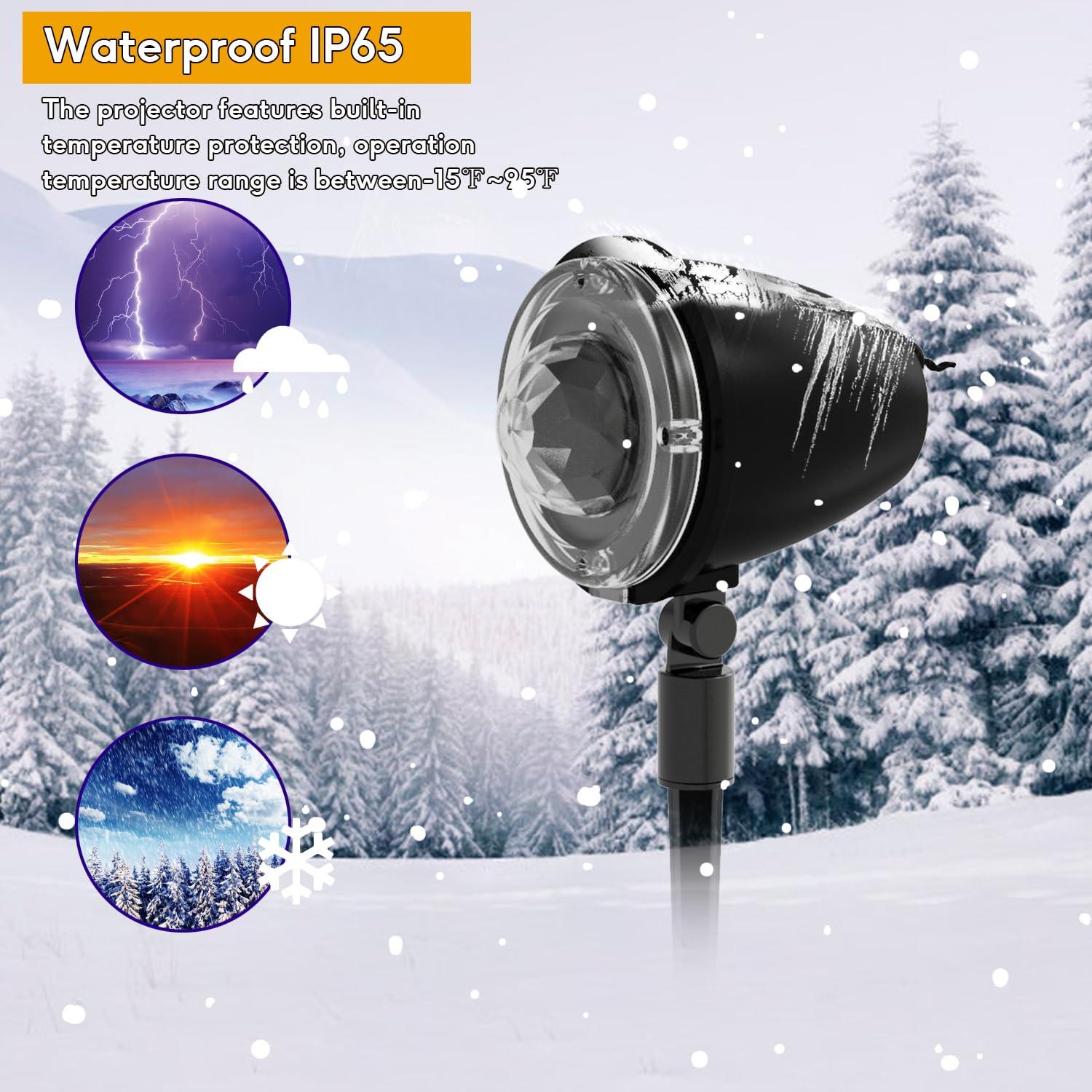 Halloween Projector Lights Outdoor,Christmas Decorations Holiday Projector,Water Wave Ocean Effect Night Light with Remote,Waterproof LED Landscape Light for Wedding Garden Wall Tree Decoration