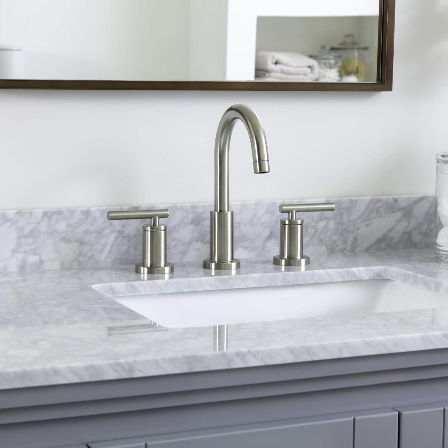 Miseno MNO1343CP Mia Widespread Bathroom Faucet with Brass Push-Pop Drain Assembly, Polished Chrome