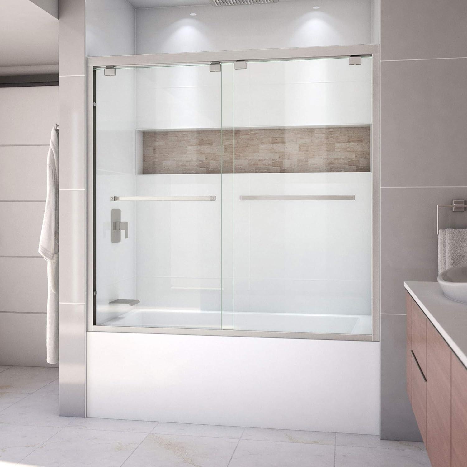 Encore 56" W x 58" H Semi-Frameless Tub Door with ClearMax Technology