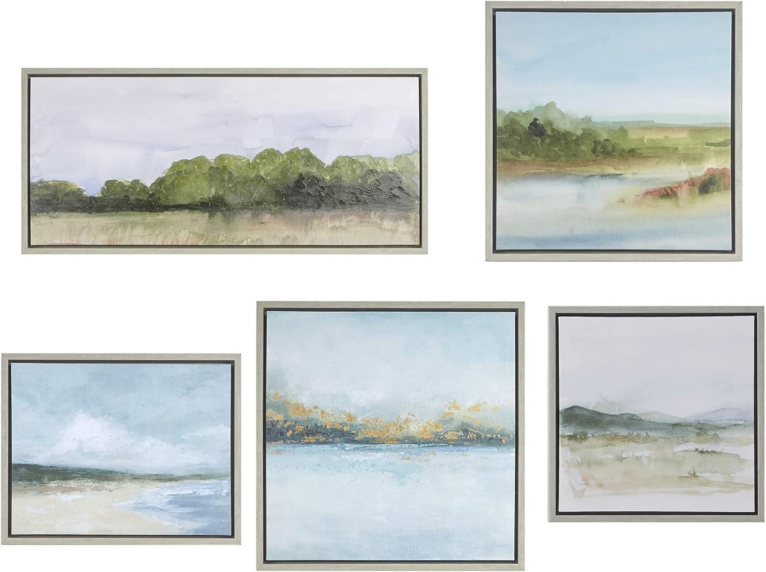 Martha Stewart Vista Abstract Landscape 5-piece Gallery Canvas Wall Art Set