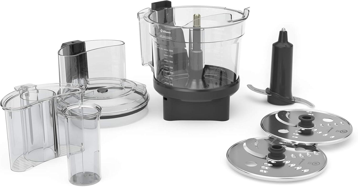 Vitamix Ascent Series 12-Cup Food Processor Attachment Black: BPA-Free, Dishwasher-Safe, Blender Accessory