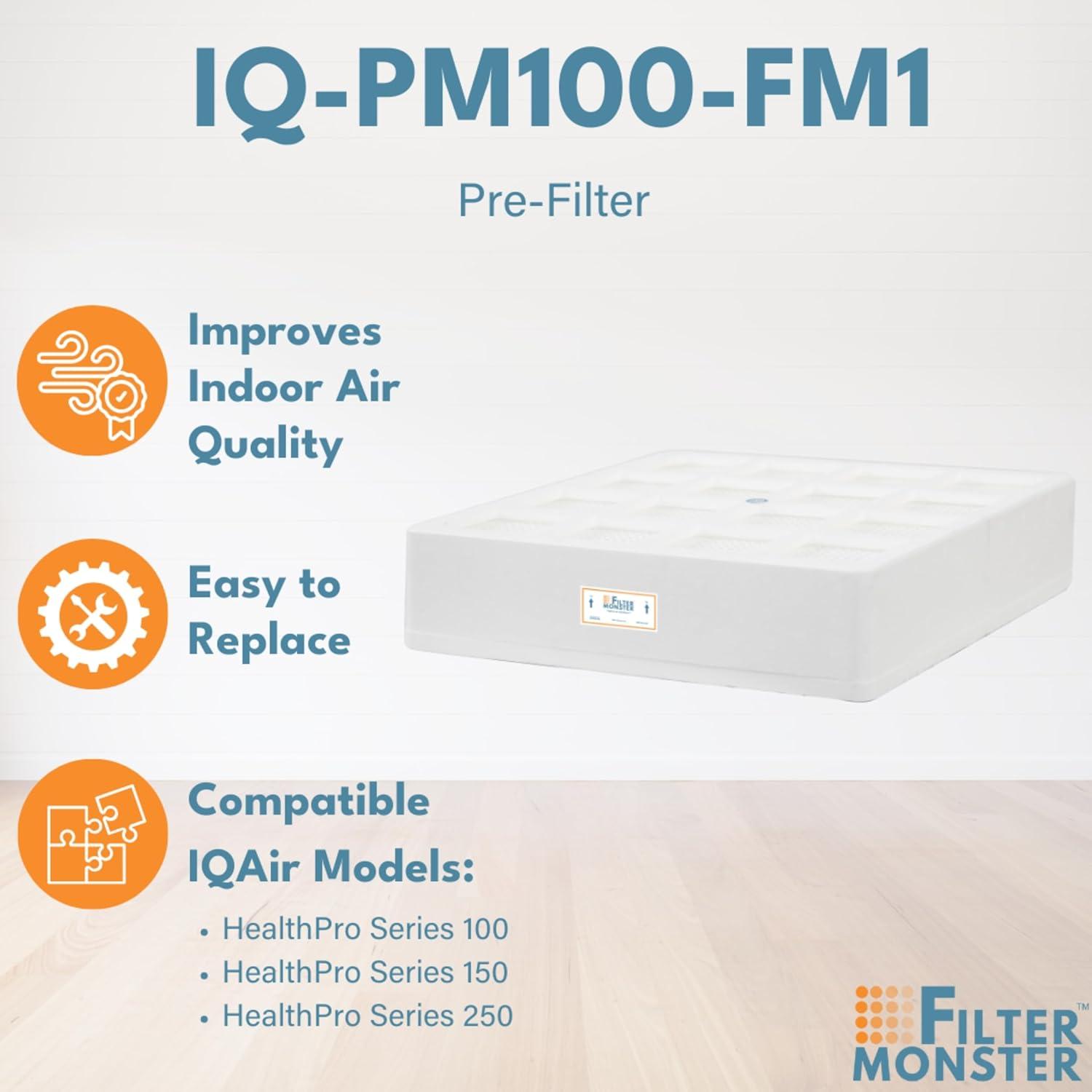 Filter-Monster Branded Replacement Pre-Filter Compatible with IQAir HeathPro Series Pre-Max Pre-Filter