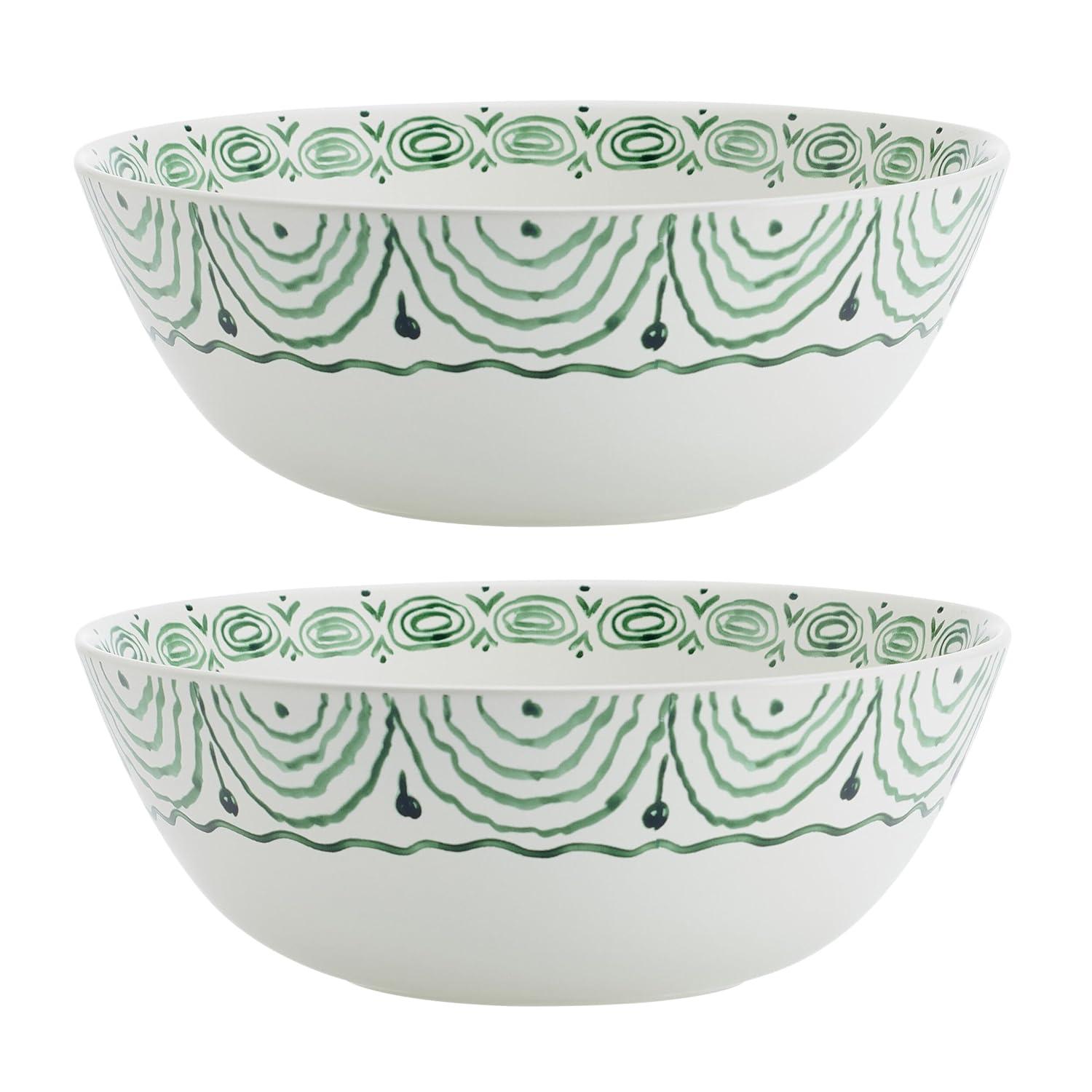 Fitz and Floyd Fitz And Floyd Green Sicily Serve Bowl/Salt & Pepper Set