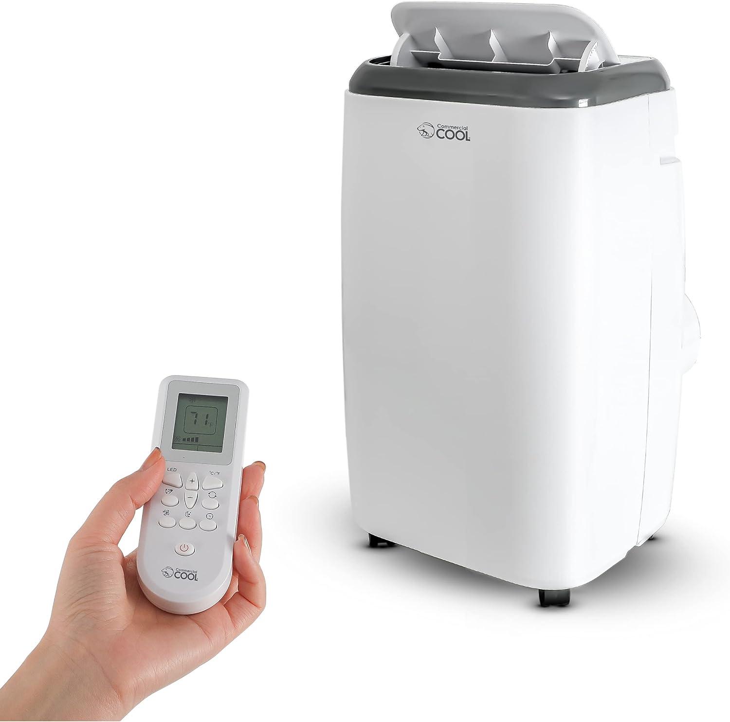 Commercial Cool 10,000 BTU White Portable Air Conditioner with Heat and Remote