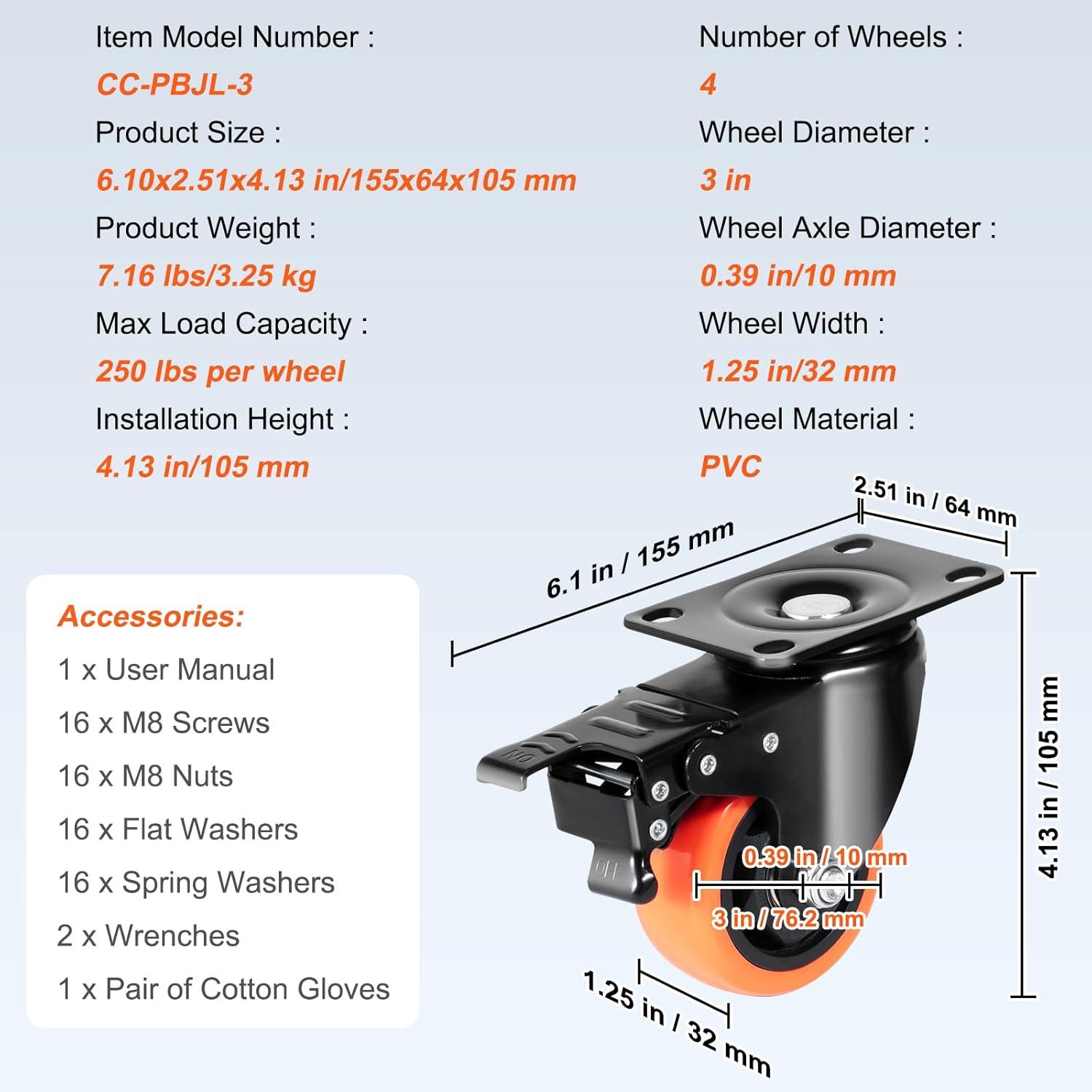 Swivel Plate Casters