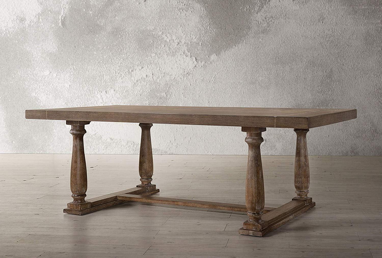 Rectangular Bernard Dining Table - Weathered Oak