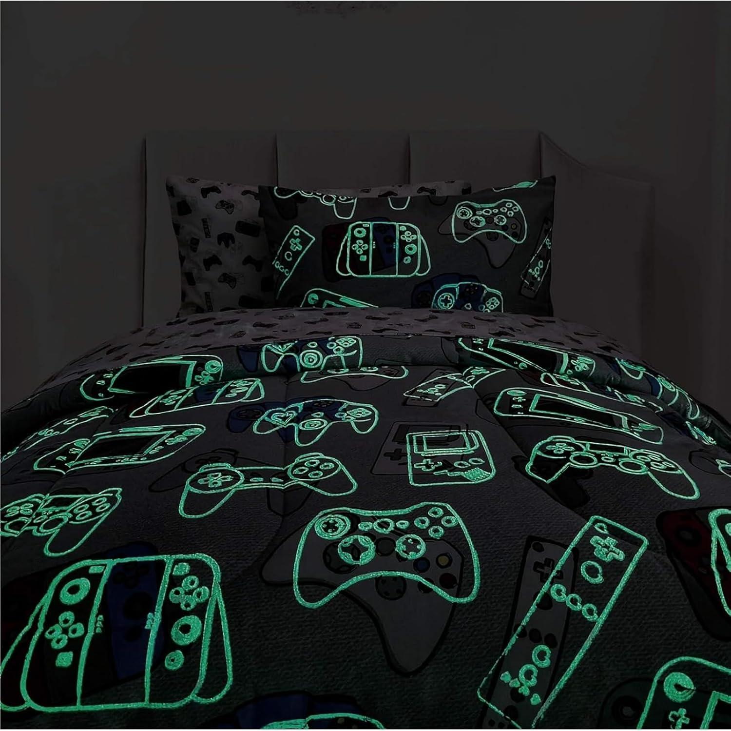 Tadpoles Gamer Comforter Sheet Set | Game Controllers Print - 100% Softly Brushed Microfiber Polyester