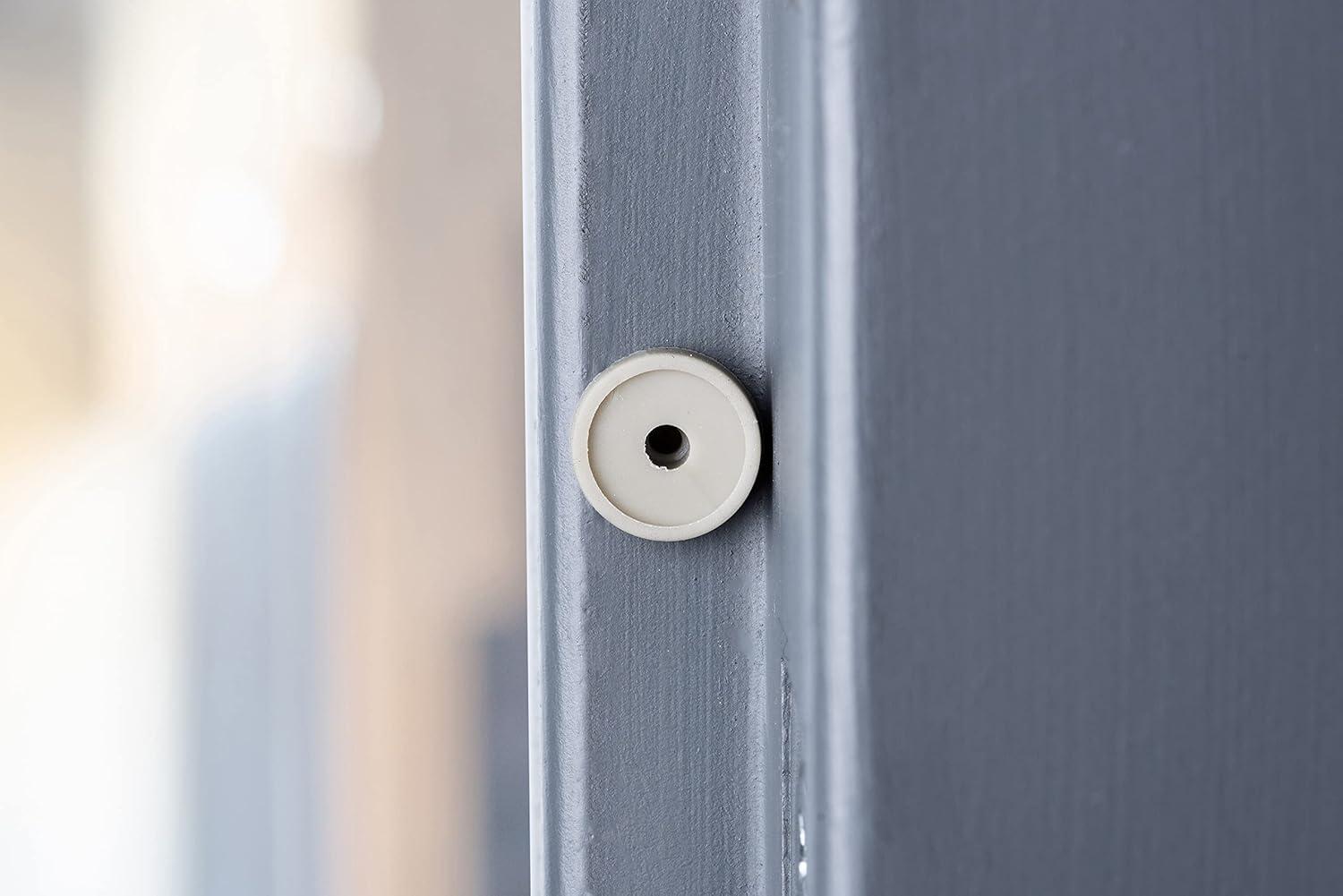 Brinks Plastic Off White Door Bumper Mounts to base trim