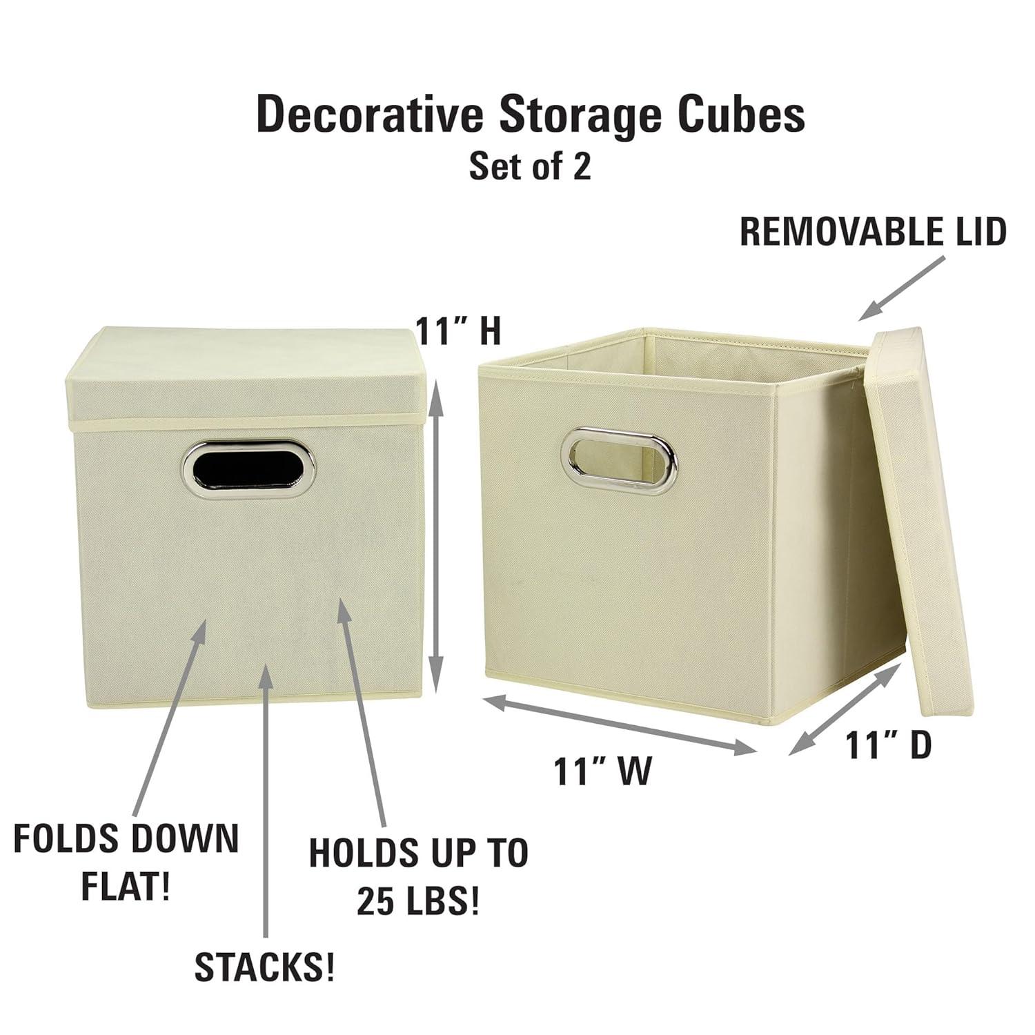 Household Essentials Household Essentials Fabric Bin (Set of 2)