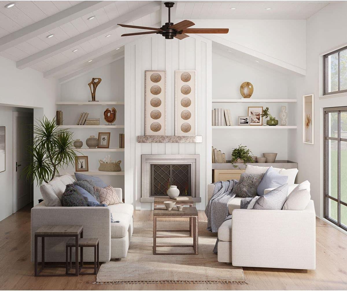 P2546-20-Progress Lighting-Ellwood - Wide - Ceiling Fan - Handheld Remote in Transitional and Coastal style - 68 Inches wide by 15.75 Inches