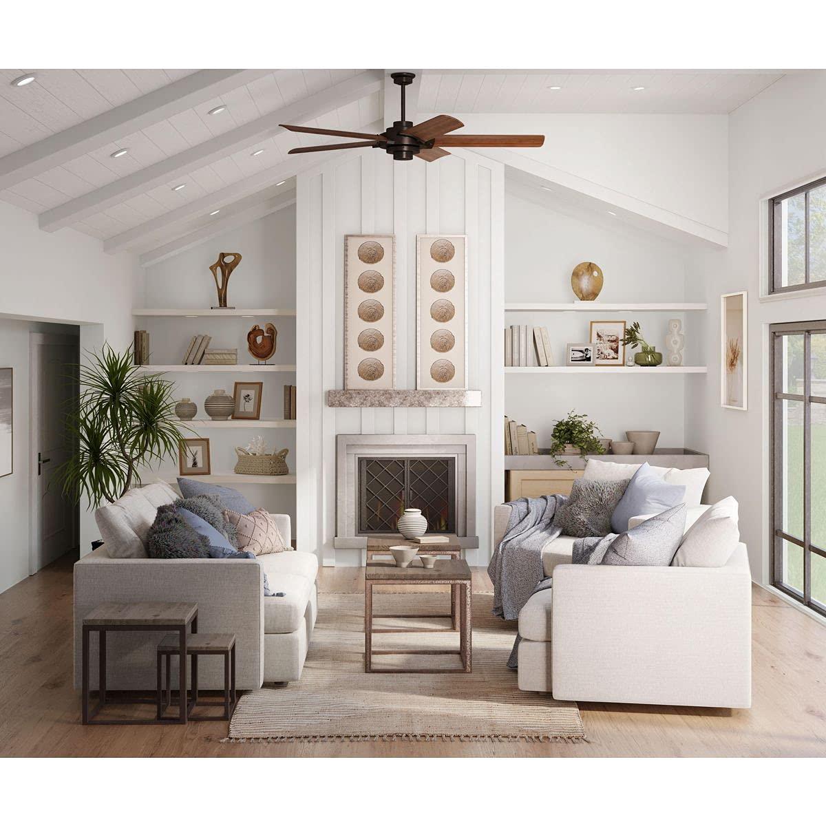 P2546-20-Progress Lighting-Ellwood - Wide - Ceiling Fan - Handheld Remote in Transitional and Coastal style - 68 Inches wide by 15.75 Inches