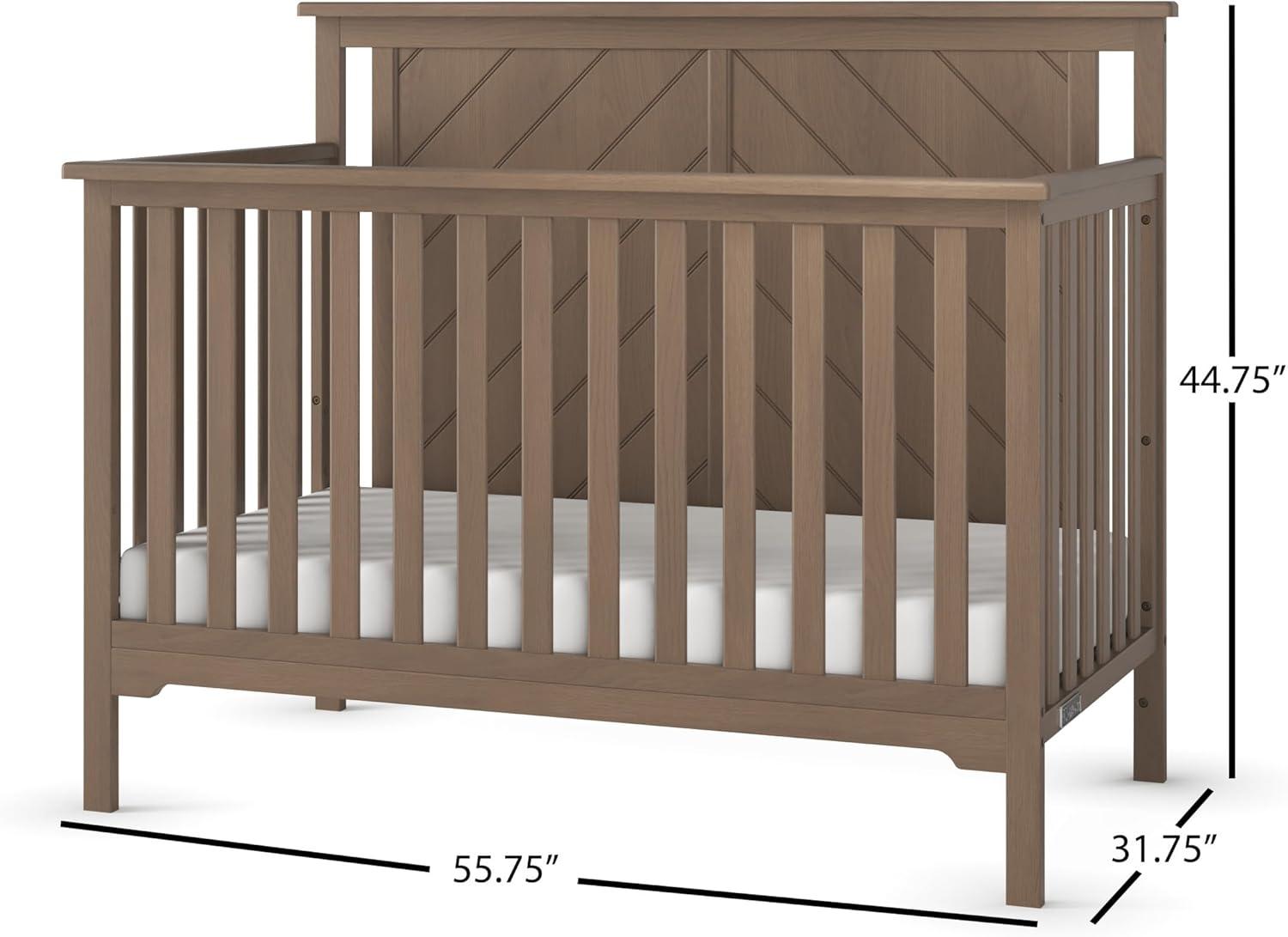 Child Craft Forever Eclectic Hampton Flat Top 4-in-1 Convertible Crib