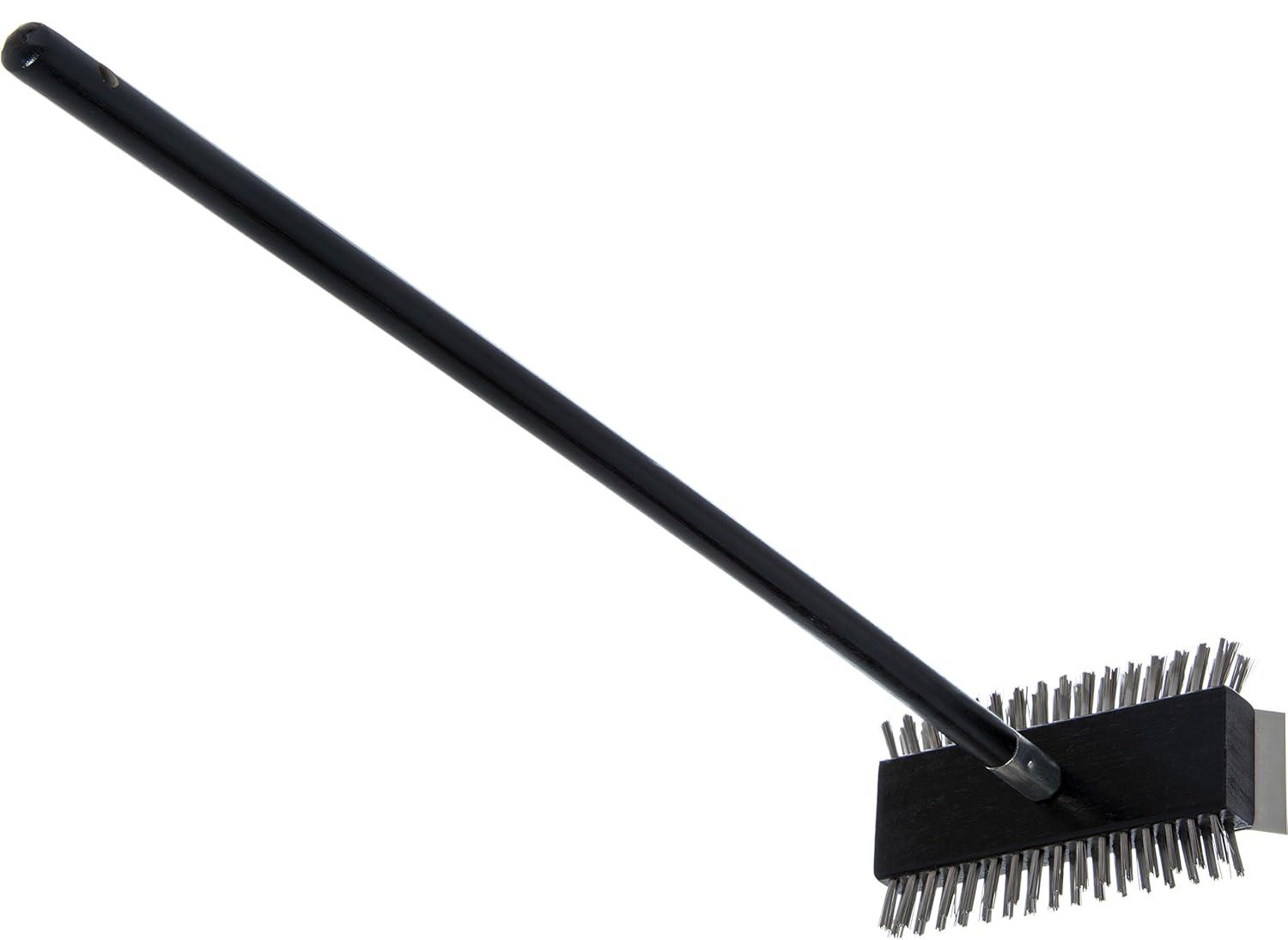 Carlisle 4029000 Sparta Broiler Master Grill Brush & Scraper with 30.5 in. Handle