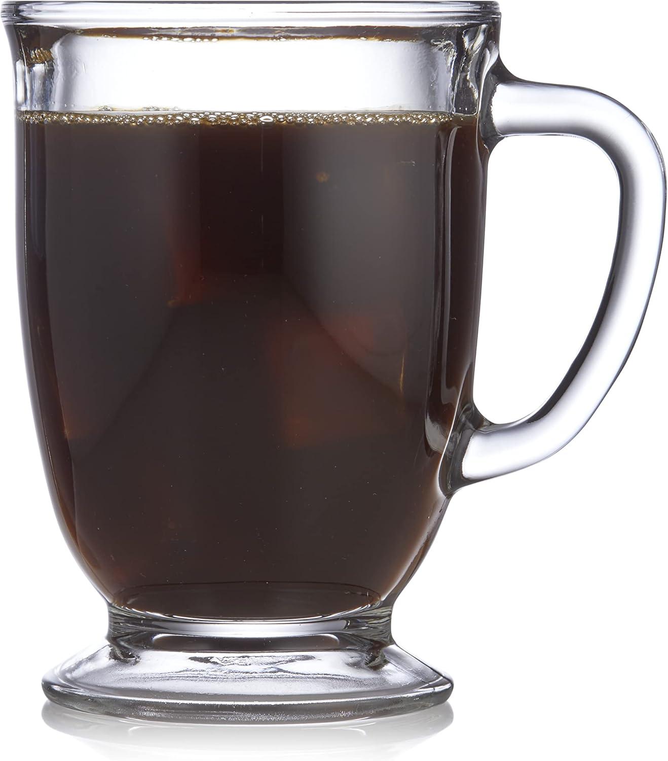 Libbey Kona Glass Coffee Mugs