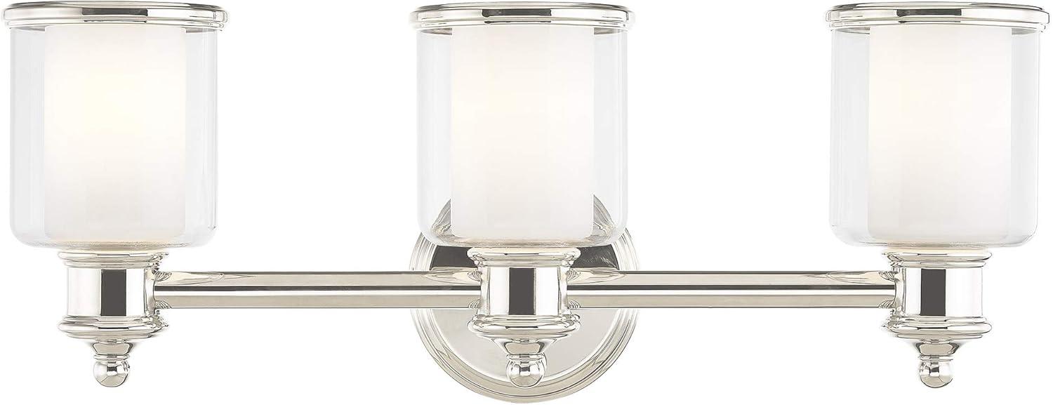 Livex Lighting Middlebush 3 - Light Vanity in  Polished Nickel