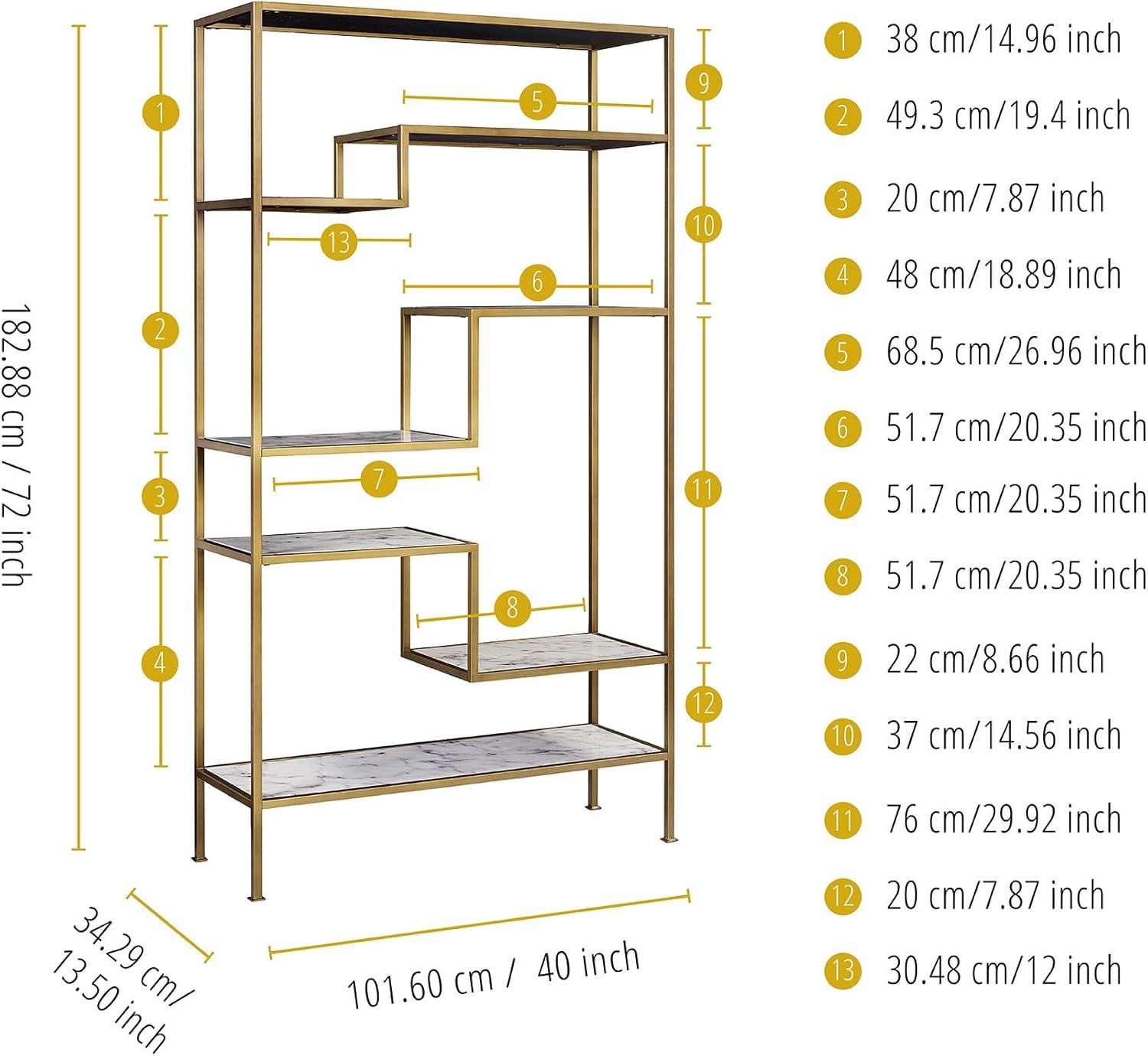 Carbone Geometric Bookcase