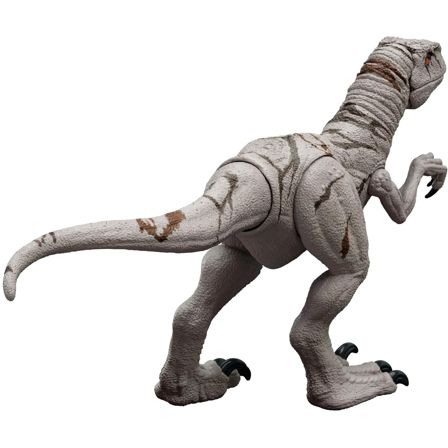 Mattel Jurassic World Super Colossal Atrociraptor Action Figure, 3-ft Long Dinosaur Toy with Eating Feature