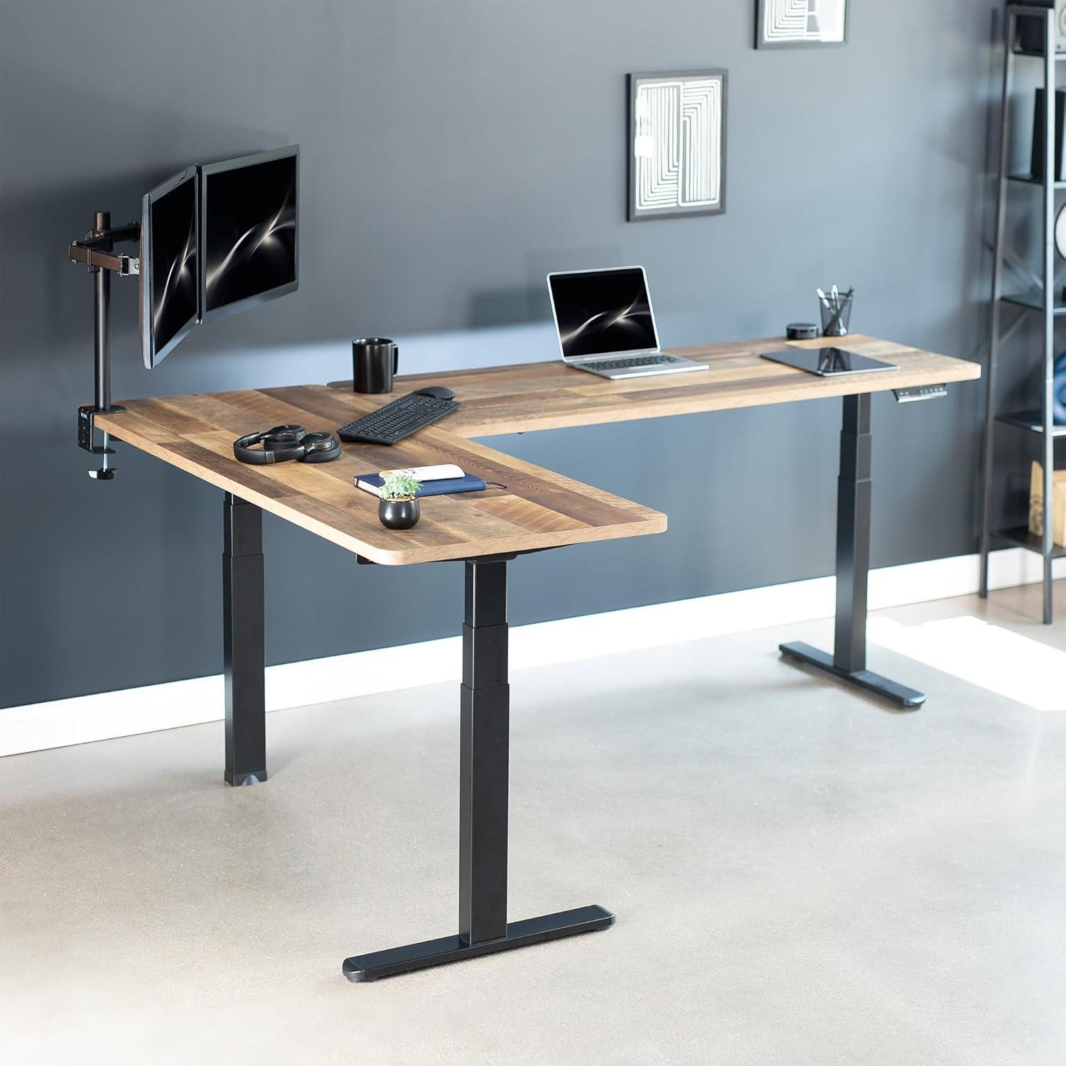 Vivo Electric 83" x 60" Stand Up Corner Desk