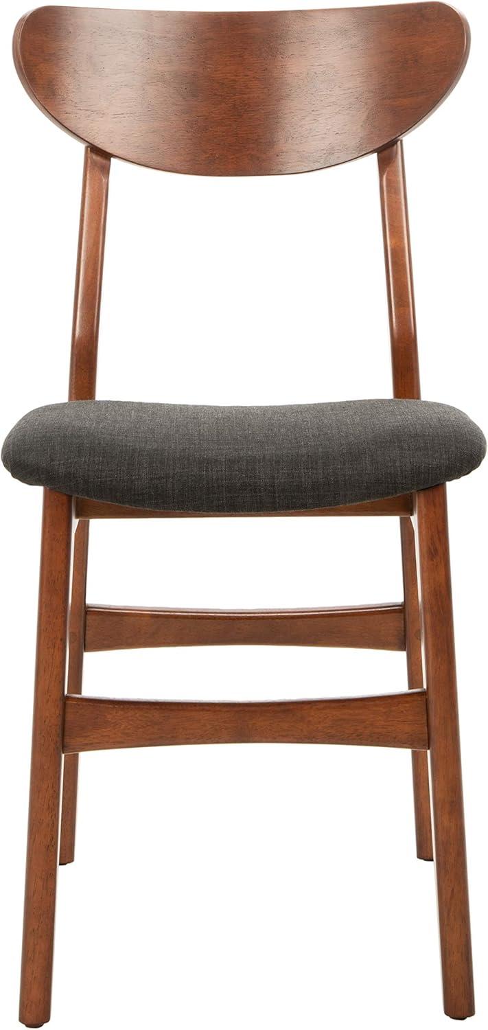 Lucca Retro Dining Chair (Set of 2) - DCH1001 - Walnut/Black - Safavieh