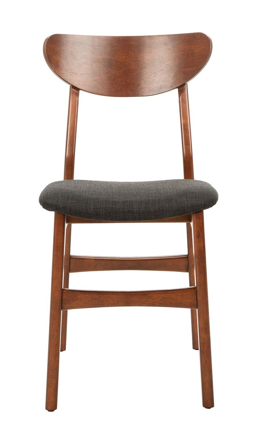 Lucca Retro Dining Chair (Set of 2) - DCH1001 - Walnut/Black - Safavieh