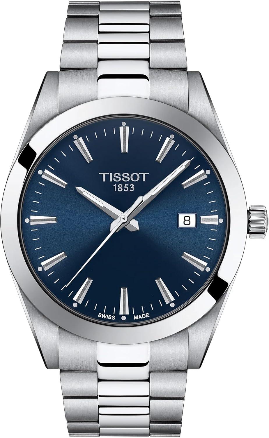 Tissot Men's T-Classic Gentleman Blue Dial Watch - T1274101104100