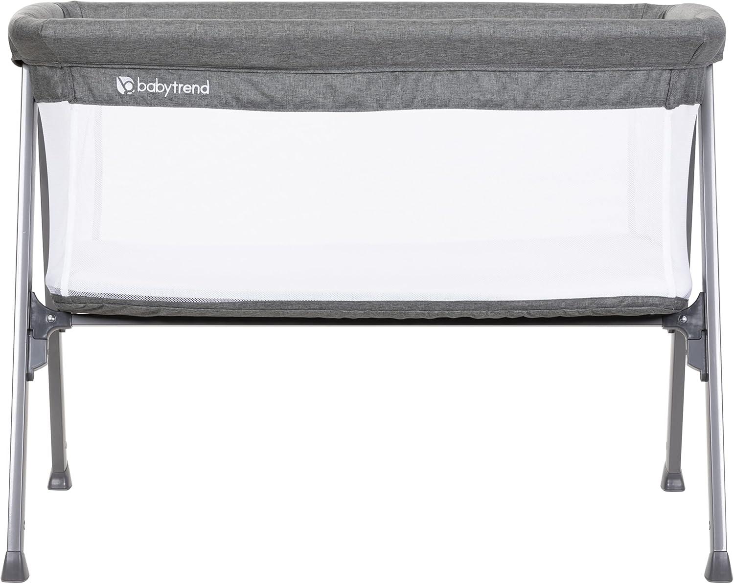 Baby Trend Lil Snooze Large Bassinet PLUS (With Canopy, Hang Toys, Vibrations, Melodies)