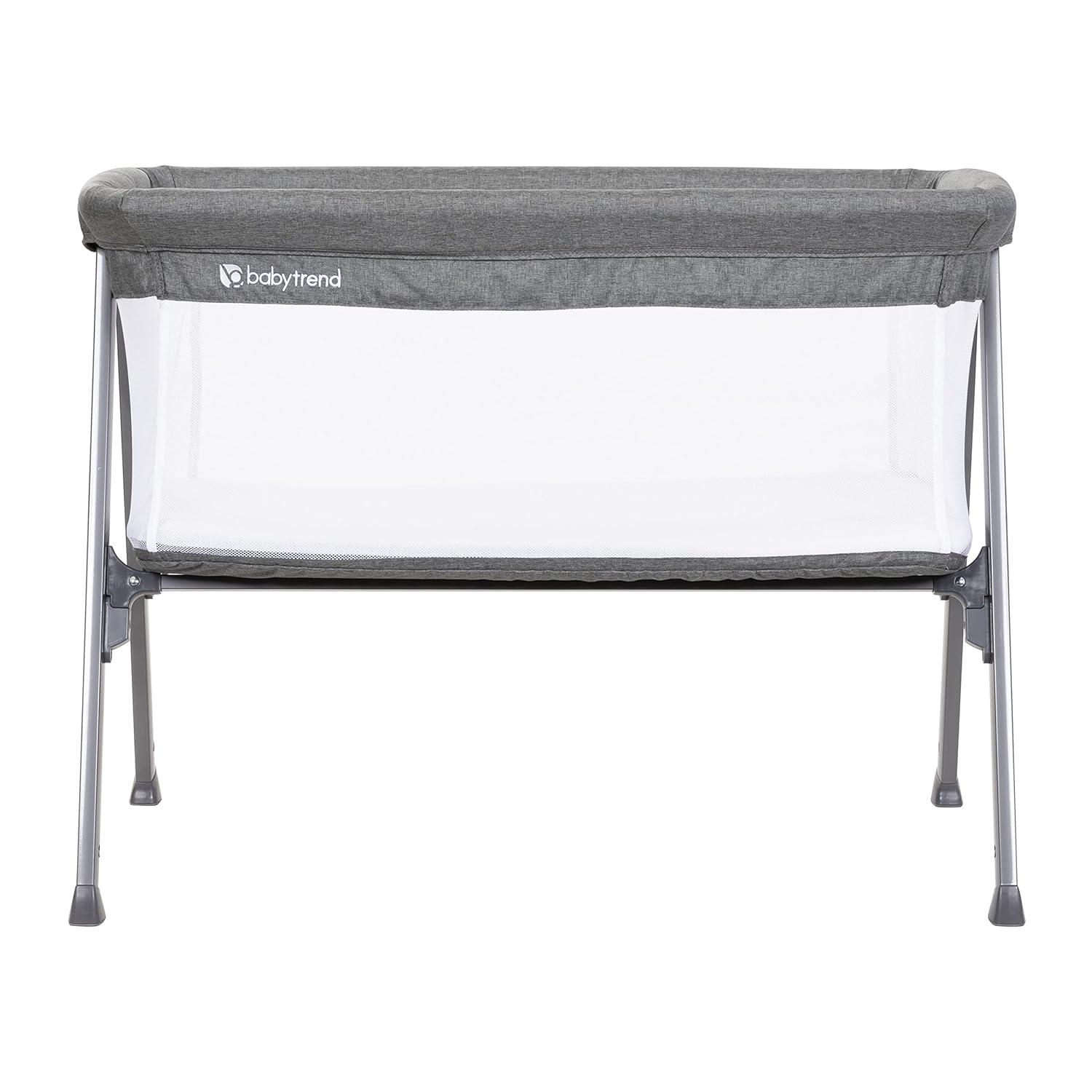 Baby Trend Lil Snooze Large Bassinet PLUS (With Canopy, Hang Toys, Vibrations, Melodies)