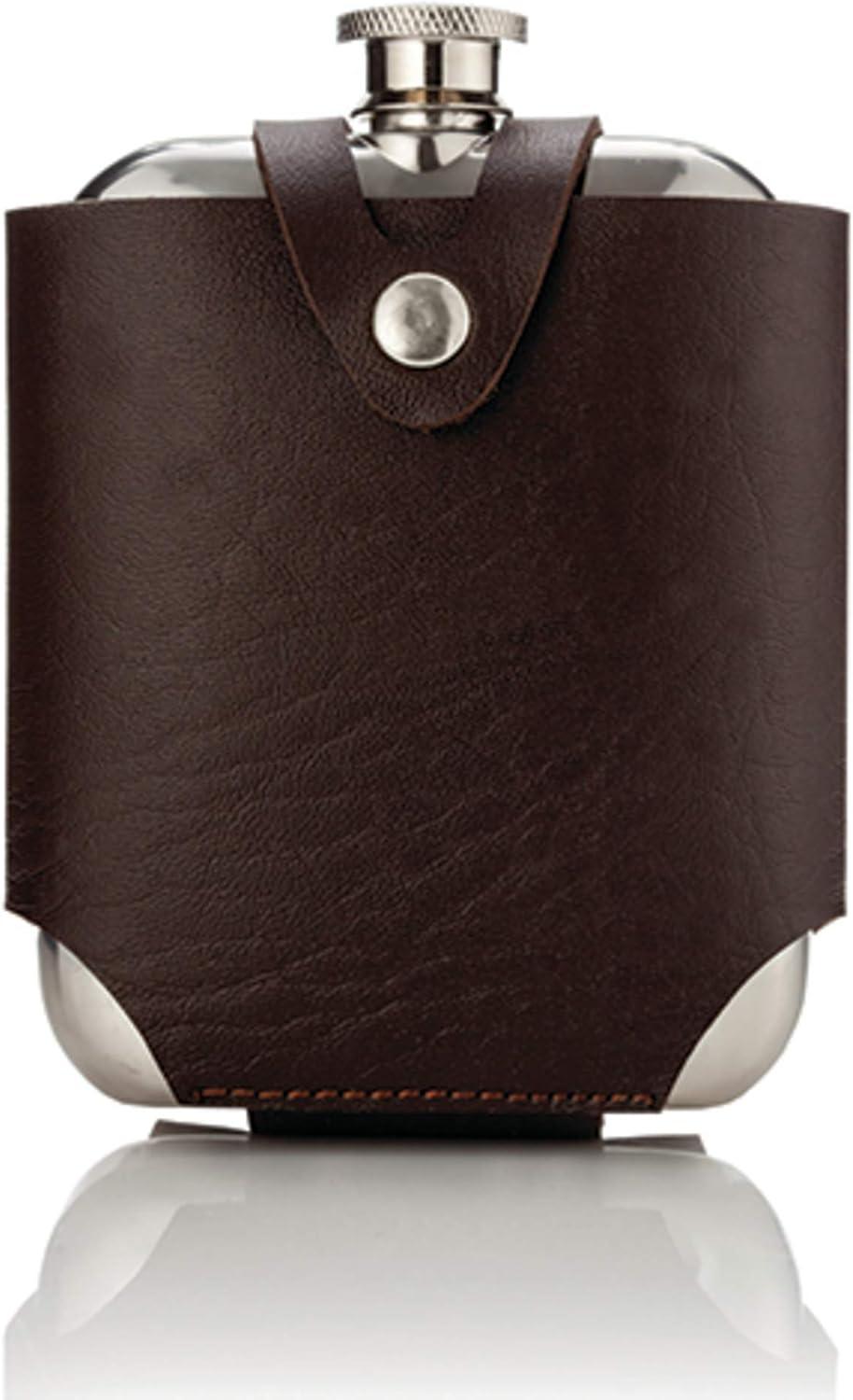 Admiral Stainless Steel Flask and Traveling Case