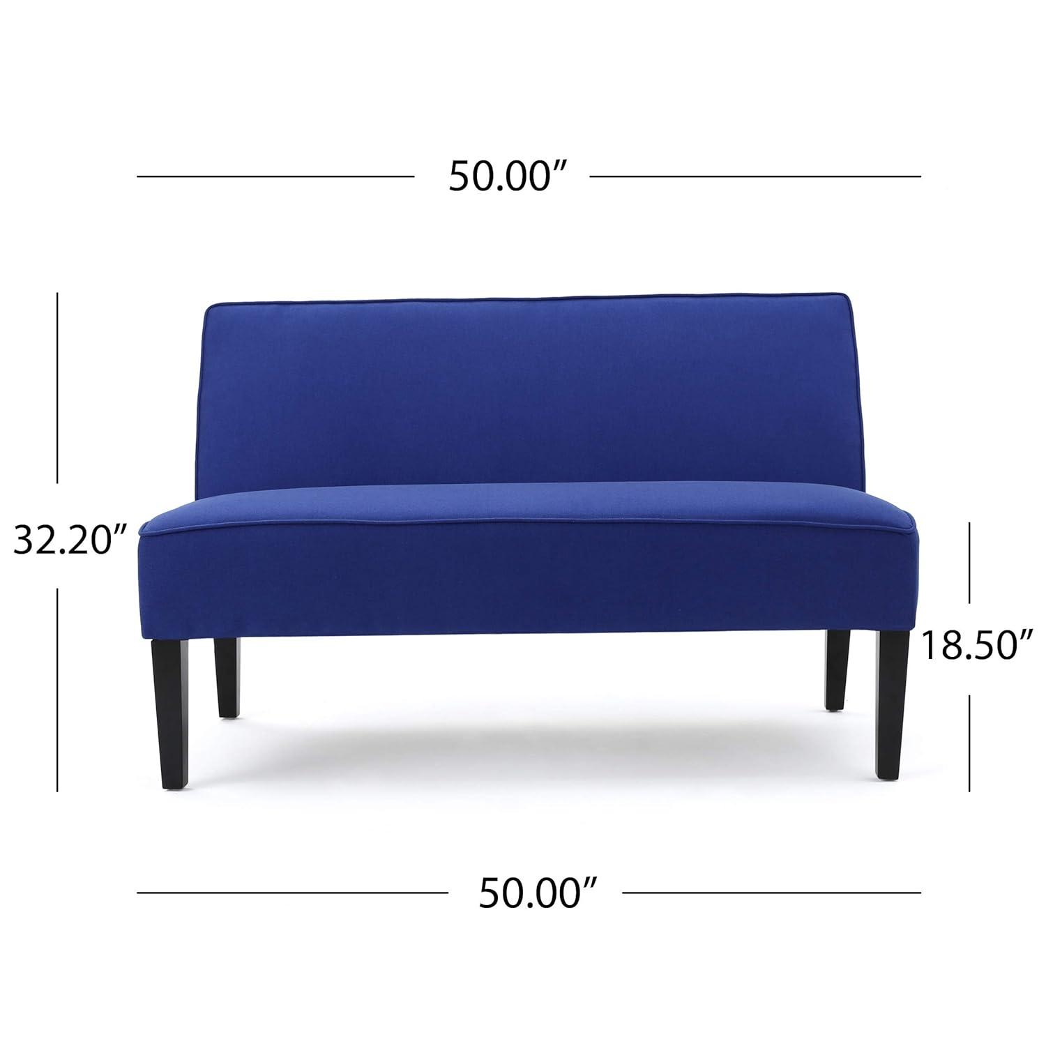 Christopher Knight Home Dejon Loveseat Royal Blue : Upholstered Polyester, Spot Clean, 2-Seater Couch