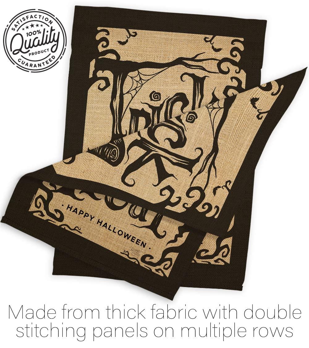 Breeze Decor H112100-BO Halloween Trick House Flag Fall 28 x 40 in. Double-Sided Decorative Vertical Flags for Decoration Banner Garden Yard Gift