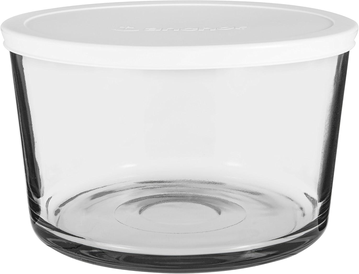 Anchor Hocking Glass Serving Bowl with Plastic Lid